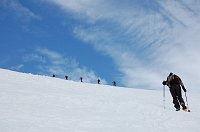 Salita impegnativa sul Monte Visolo con neve ghiacciatissima il mattino e completamente smollata il pomeriggio! il 15 marzo 09 - FOTOGALLERY